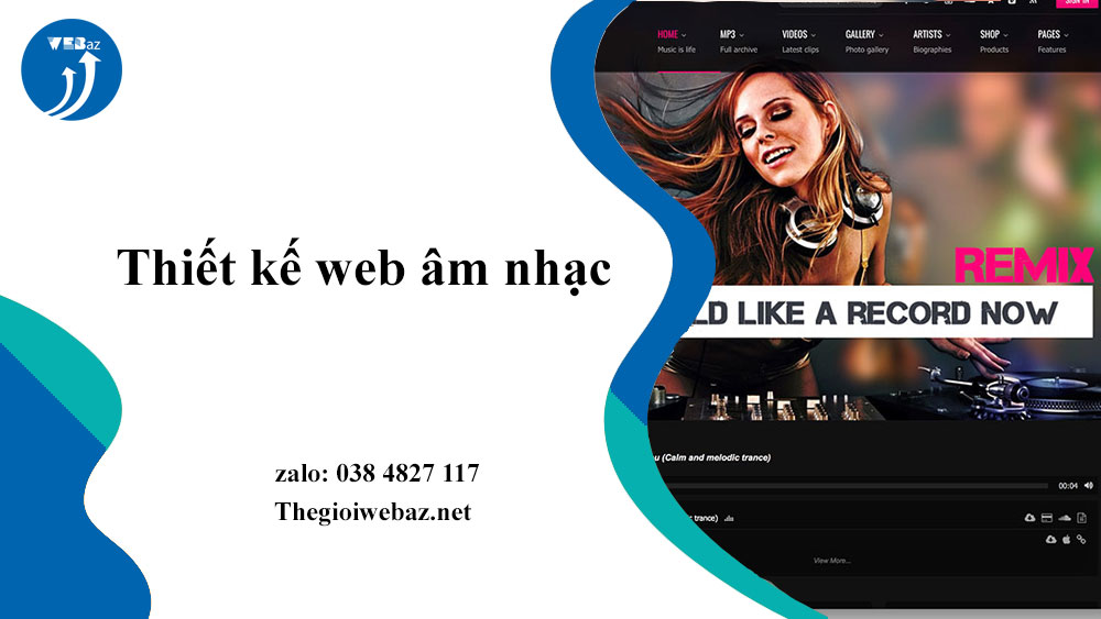 Thiết kế web âm nhạc