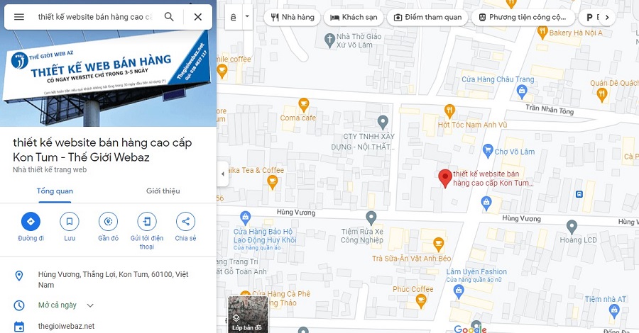 Đưa địa chỉ doanh nghiệp lên Google Maps tại huyện kbang