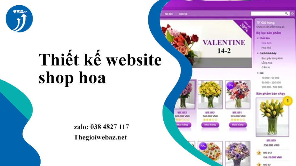 Thiết kế website shop hoa