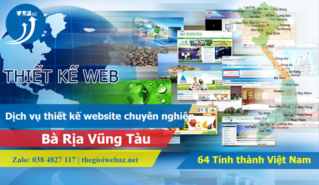 Dịch vụ thiết kế website chuyên nghiệp tại Bà Rịa Vũng Tàu